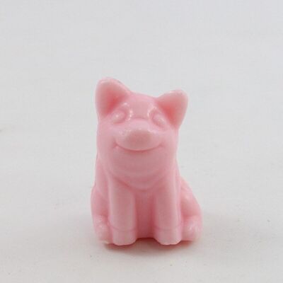 Savon cochon porte-bonheur rose, 25 g parfum rose, PU 50/60