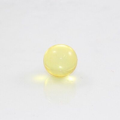 Perla de baño redonda, color: amarillo-transparente, fragancia: cit