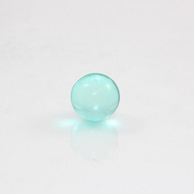 Perle de bain ronde, couleur : turquoise-transparent, parfum : M