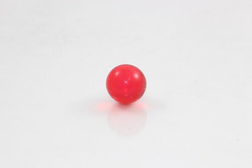 Badeperle rund, Farbe: rot-transparent, Duft: Rose