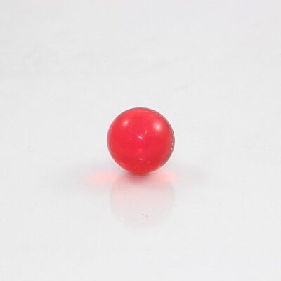 Perle de bain ronde, couleur : rouge-transparent, parfum : rose