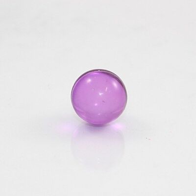 Round bath pearl, colour: dark purple-transparent, scent