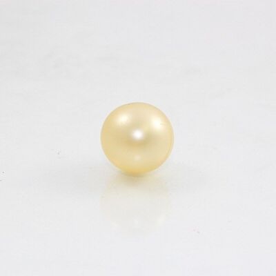 Perla de baño redonda, color: blanco-nácar, fragancia: vainilla