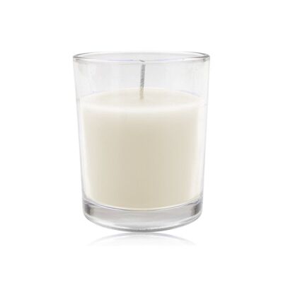 Vela perfumada en vaso, 130g, 7 x 8,5cm, aroma: vainilla,