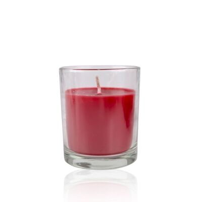 Vela perfumada en vaso, 130 g, 7 x 8,5 cm, aroma: Apple Zi