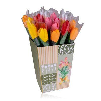 4g tulipano da bagno su stecco in carta stagnola con fiocco come Ge