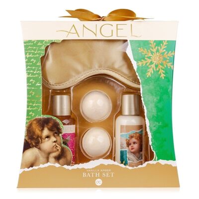 Set de bain ANGEL dans une boîte cadeau, avec gel douche 100 ml