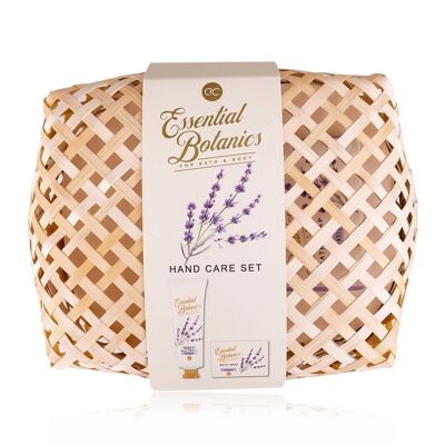 Hand care set ESSENTIAL BOTANICS - CLASSICS in bamboo basket lavender