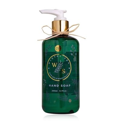 Hand soap WINTER SPA in pump dispenser, 290ml, fragrance: Fresh Pine & Winter Berries, soap dispenser with liquid soap