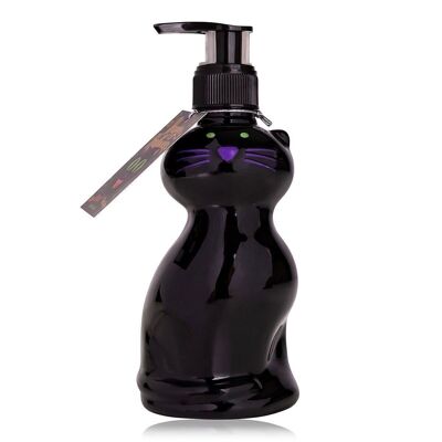 Sapone mani HAPPY HALLOWEEN in dispenser a pompa a forma di gatto, dispenser sapone con sapone liquido