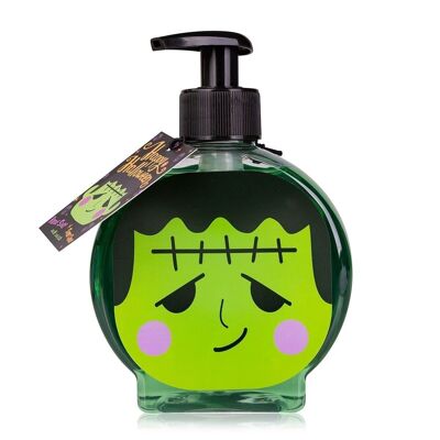 Hand soap HAPPY HALLOWEEN in pump dispenser, motif: monster, soap dispenser with liquid soap