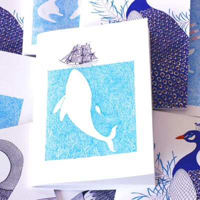 CARNET A5 (21x14,8cm) Baleine - livré avec sachet transparent biodégradable