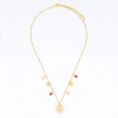 Collier Cassiopée Rose Doré