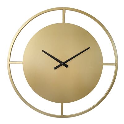 Wandklok Danial goud 60cm - Wandklok modern - Stil uurwerk - Industriële wandklok