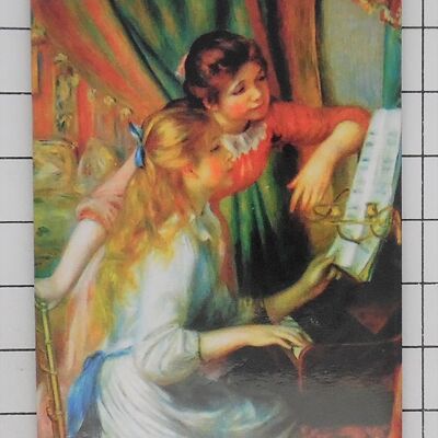 koelkastmagneet meisjes piano Auguste Renoir