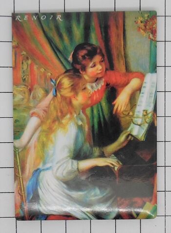 koelkastmagneet meisjes piano Auguste Renoir 1