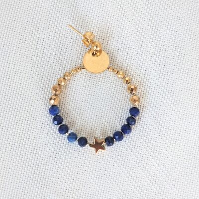 Orecchini con pietre semipreziose di LAPIS LAZULI - Marrakech