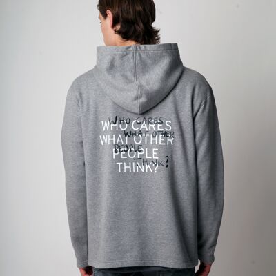 HOODIE ''WHO CARES?'