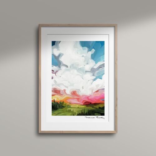 Wall art print | Sunset sky painting | Days Like These
