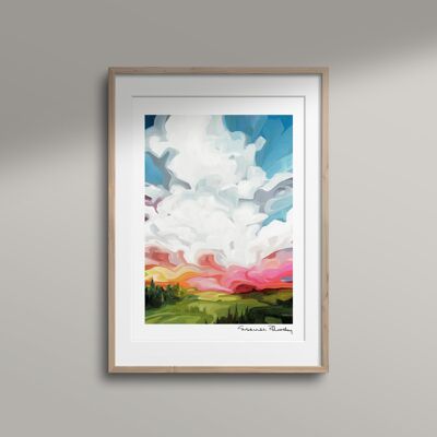 Wand-Kunstdruck | Sonnenuntergang Himmel Malerei | Tage wie diese