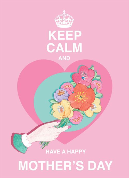 Keep Calm and Have a Happy Mothers Day Greeting Card