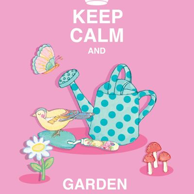 Keep Calm and Garden Grandma Greeting Card