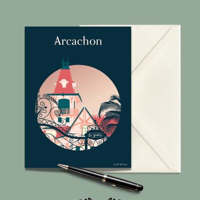 Carte Postale ARCACHON, Villa Saint Yves - 15x21cm
