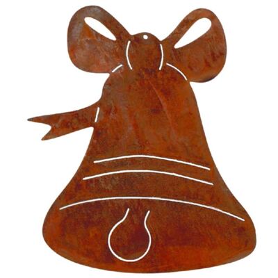 Christmas decoration pendant bell | 12cm x 10cm | Metal decoration for Christmas tree