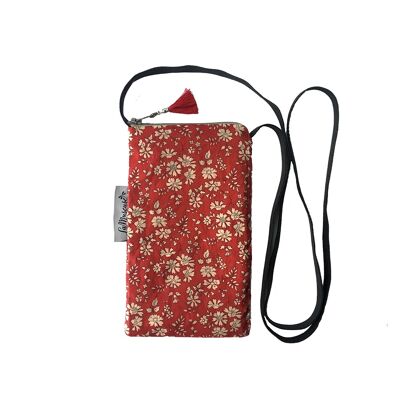 Pochette bandoulière à portable Liberty® Capel rouge