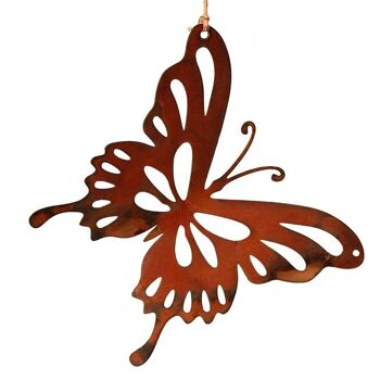 Décoration de jardin patinée papillon "Paula" | Décoration métal vintage | pendre| 12cm x 14cm 1