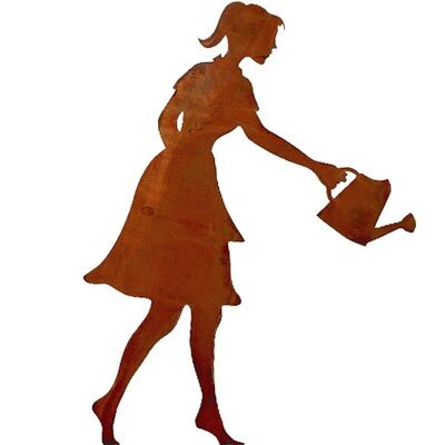 Gardener "Gisela" made of metal in a silhouette look | 40x30cm | on staff