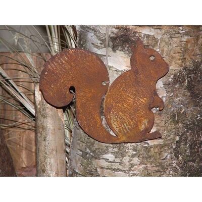 Metal decoration squirrel Kecki - trendy autumn decoration | 10x10cm | to hang