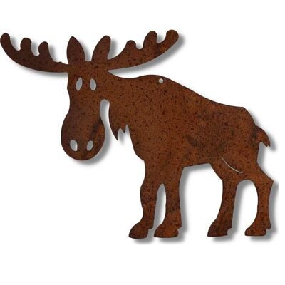 Christmas | Rust Deco Reindeer | 13cm x 19cm | to hang | Patina Christmas decoration figures