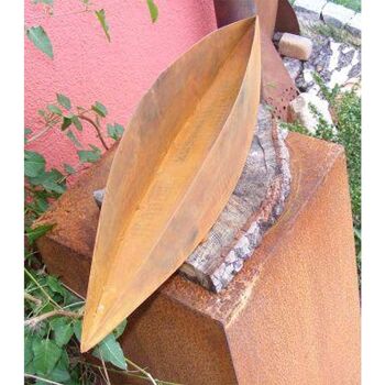 Décoration de table patinée coupe à fleurs JoJo | Bol décoratif rouille pour plantation 1