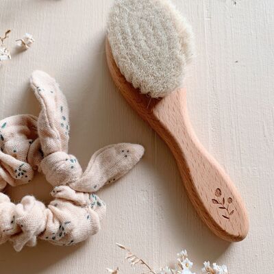 WOODEN BABY HAIR BRUSH