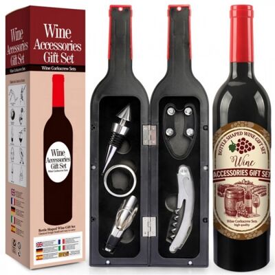 Set de regalo de accesorios para vino 31cm