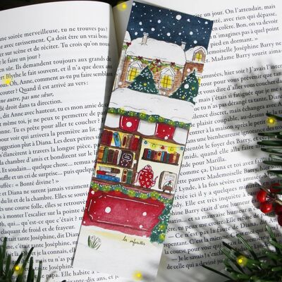 The little bookstore under the snow - Bookmark
