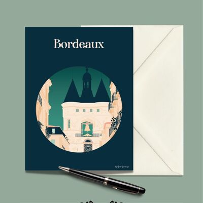 BORDEAUX Postcard The Big Bell - 15x21cm