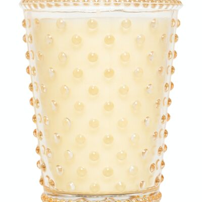 Bougie Simpatico Hobnail Glass #48 Caramel Biscotti