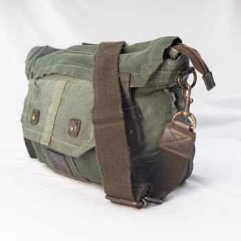 Tinto Capo Sac à bandoulière Postina avec fonction sac à dos "Messenger / BackPack" Overdye Petrol Green- avec doublure 11