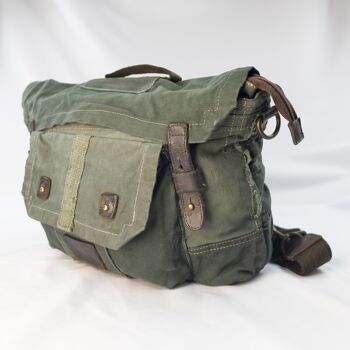 Tinto Capo Sac à bandoulière Postina avec fonction sac à dos "Messenger / BackPack" Overdye Petrol Green- avec doublure 8