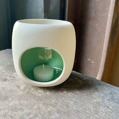 Ceramic scented wax burner - CYLIN GREEN