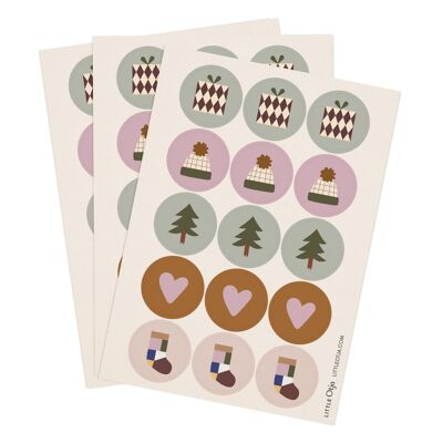 Decorative Sticker Sheets, Winter