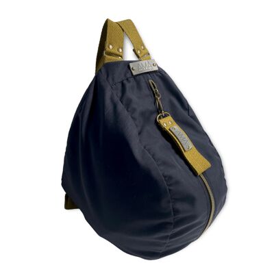 Mochila para casco - Negro y Mostaza