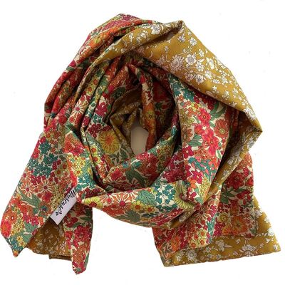 Reversible scarf in Liberty® Margaret / Capel S