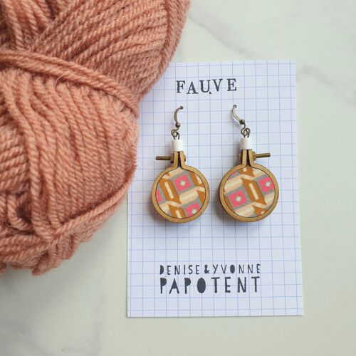 Boucles d'oreilles Fauve