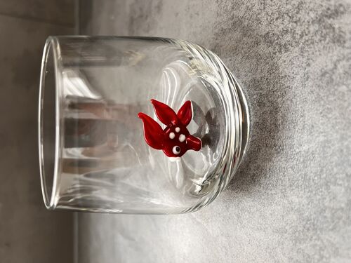 Piece of Glas - Drinkglas - Muranoglas - Vis - Visje - Glas Figuur - Handmade - Cadeau - Unieke beelden - Kwaliteit glas