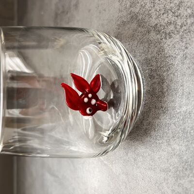 Piece of Glas - Drinkglas - Muranoglas - Vis - Visje - Glas Figuur - Handmade - Cadeau - Unieke beelden - Kwaliteit glas