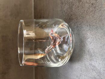 Morceau de verre - Verre à boire - Verre de Murano - Oiseau - Figurine en verre - Fait à la main - Cadeau - Statues uniques - Verre de qualité 2