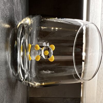 Pieza de vidrio - Vaso para beber - Cristal de Murano - Panda - Figura de vidrio - Hecho a mano - Regalo - Estatuas únicas - Vidrio de calidad